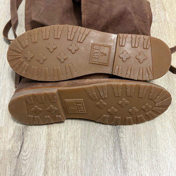 Frye Celia Over The Knee Boots Leather Fold over Size 10B Boho Western - Picture 12 of 12